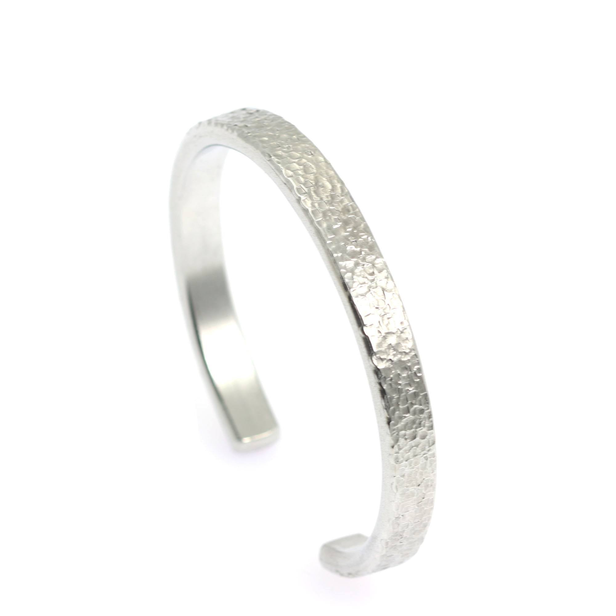 BUY Buy Thin Texturized Aluminum Cuff Bracelet | John S. Brana